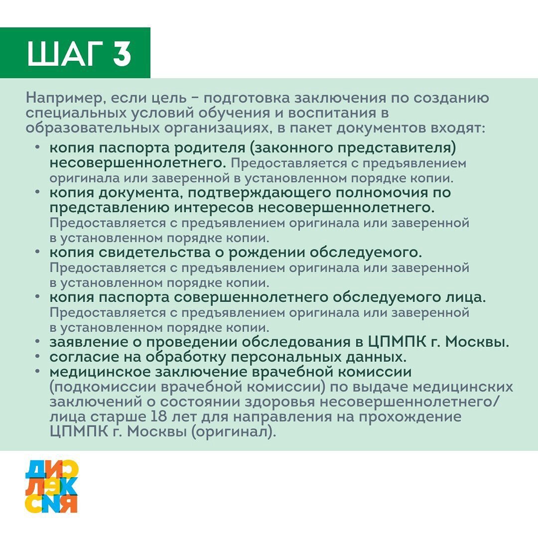 Алгоритм получения заключения ЦПМПК г. Москвы | Ассоциация родителей детей  с дислексией | Дзен