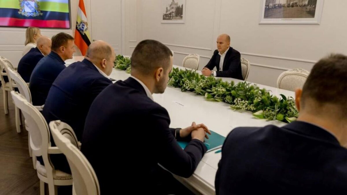    Роман Старовойт встретился с новым директором АО "Конти-Рус" Павлом Строгоновым