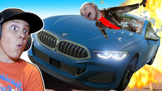 Безумная БЭХА в плёнке BMW M850I в погоне в GTA5