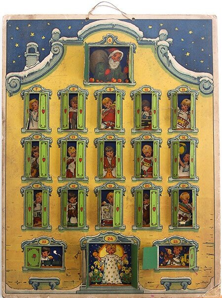 Календарь Доры Браун: Der Adventskalender „Christkindleins Haus“ von Dora Braun, 1920 г