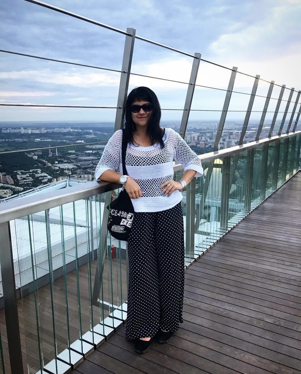 На смотровой площадке Башни Федерация в Москва-Сити