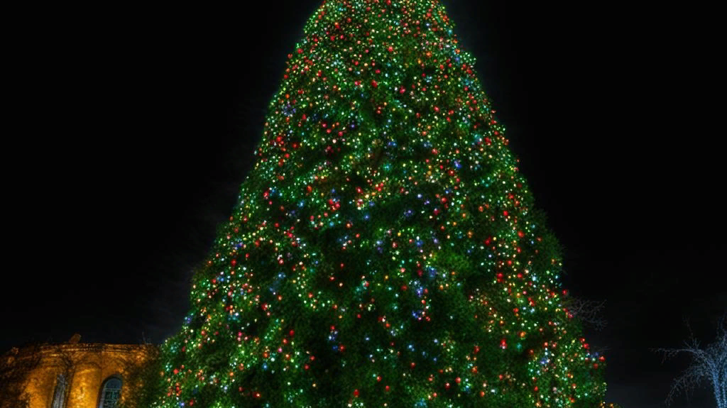 Огоньки на ёлке