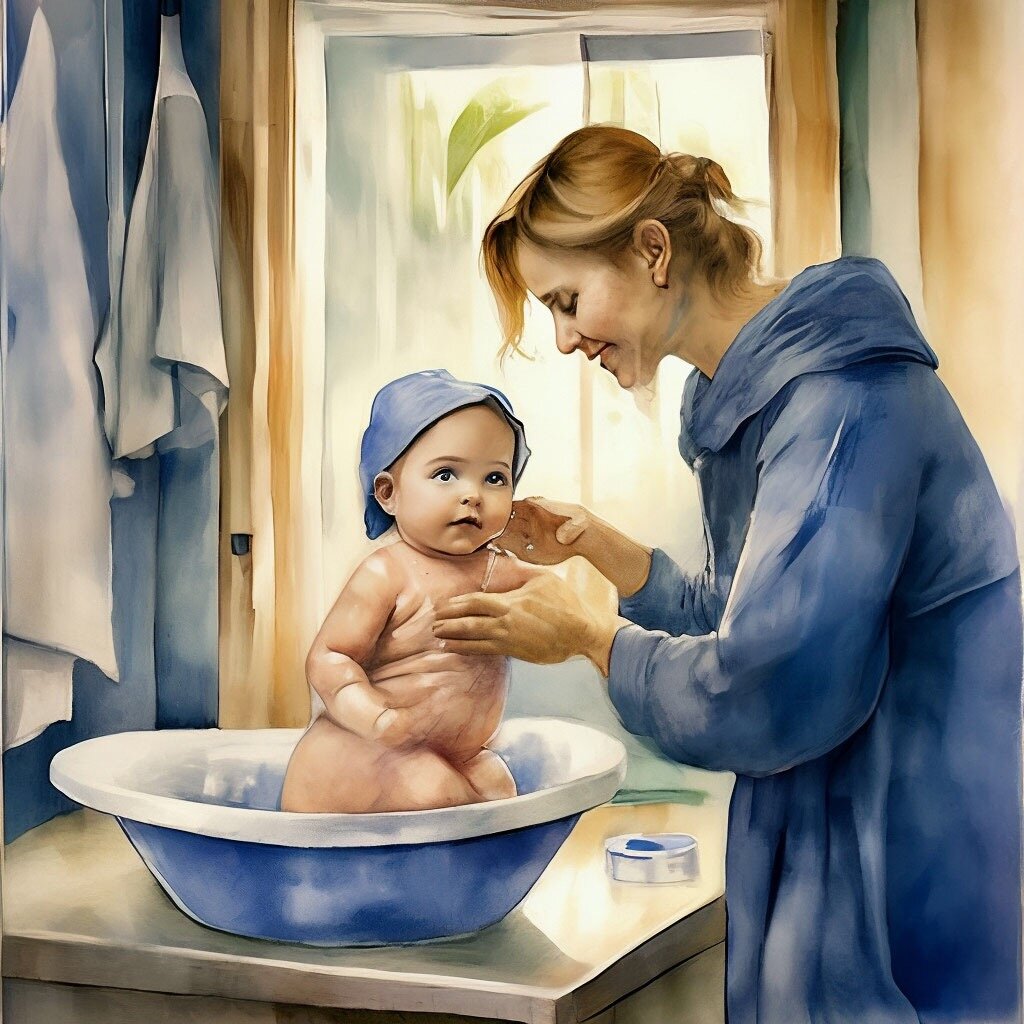 купание новорожденного