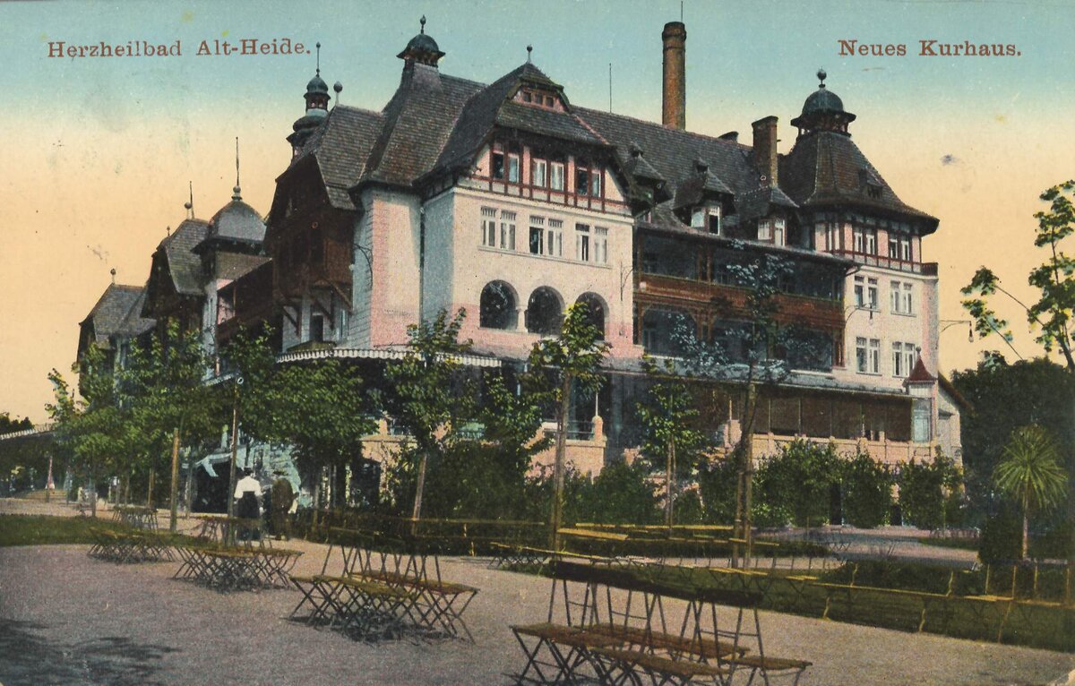 Herzheilbad Alt-Heide (Cердечная лечебница Альт-Хайде) 
Neues Kurhaus (Новый санаторий)