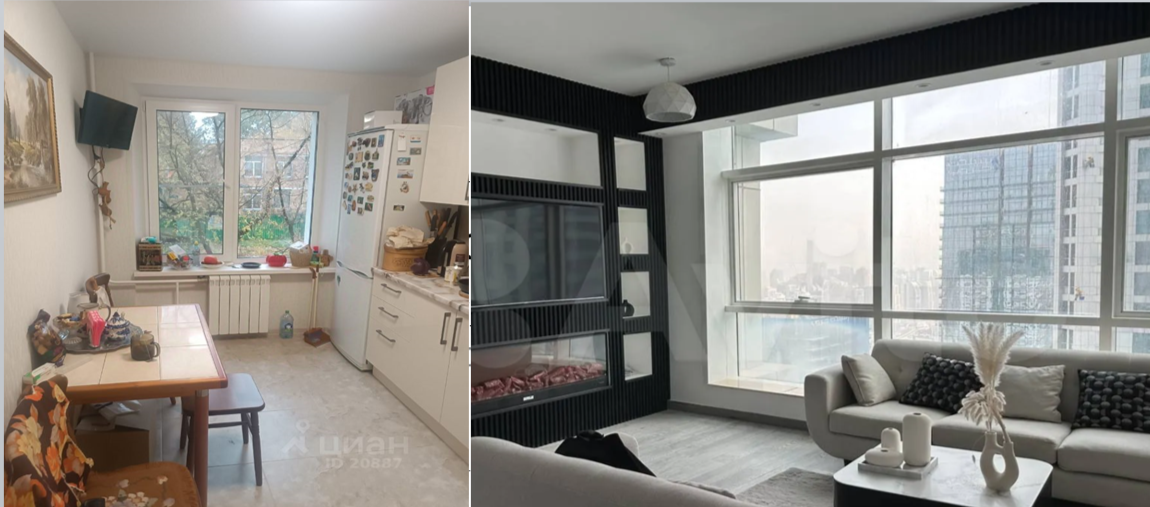 Квартиры в Москве и Дубае 