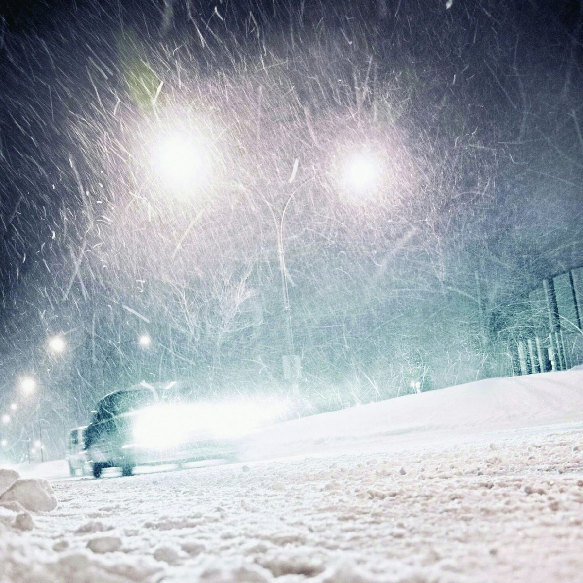 Февральский пейзаж. Зима ночь. Ночная деревня. Снегопад метель. Февраль это когда ночью зима.