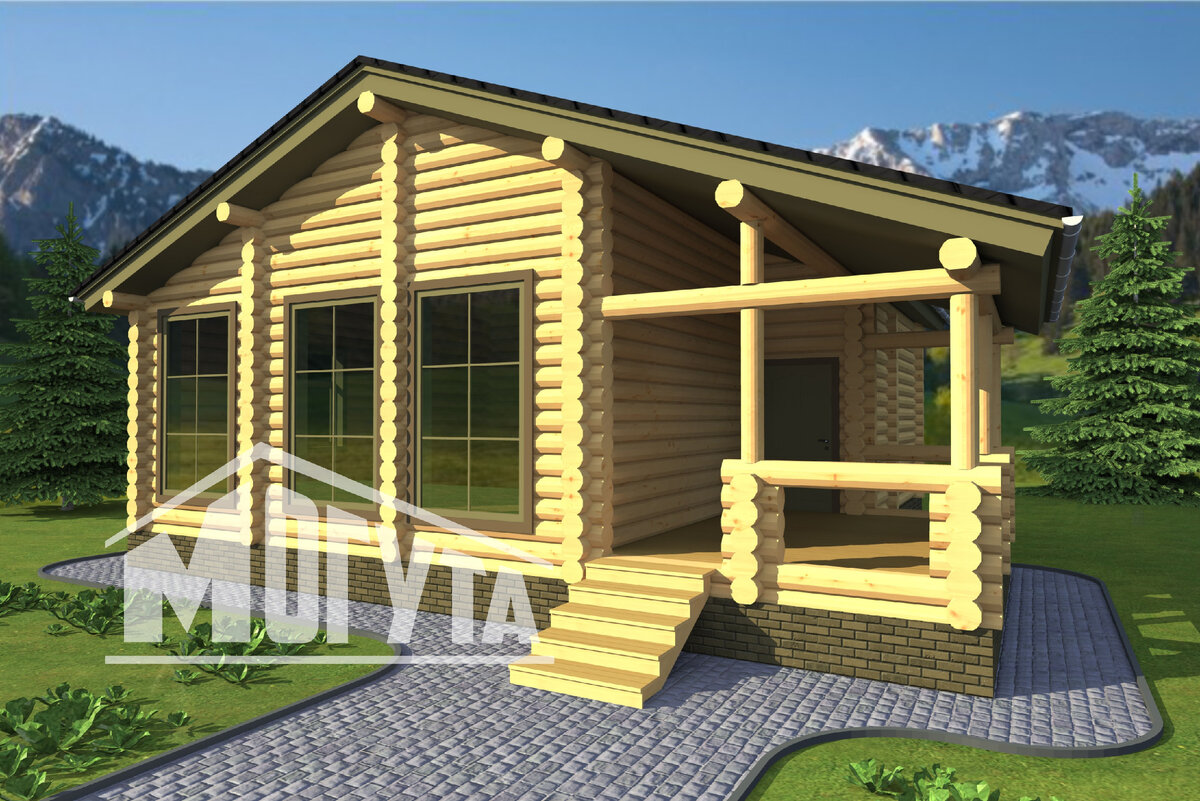 Бревенчатый дом могута.рф