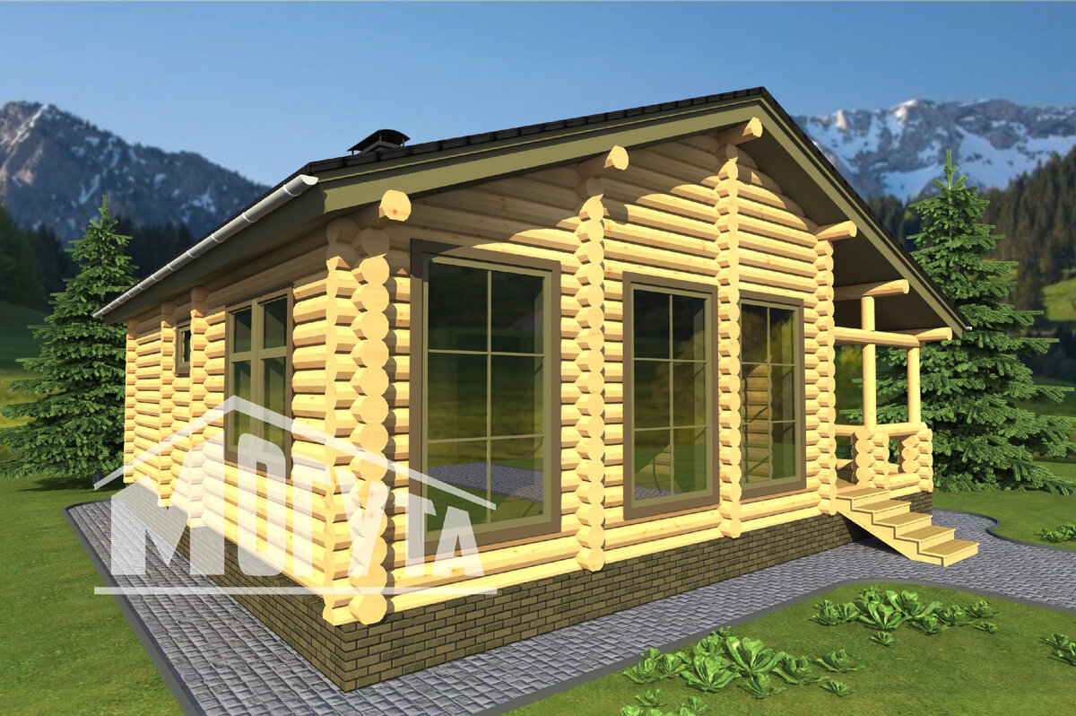 Бревенчатый дом могута.рф