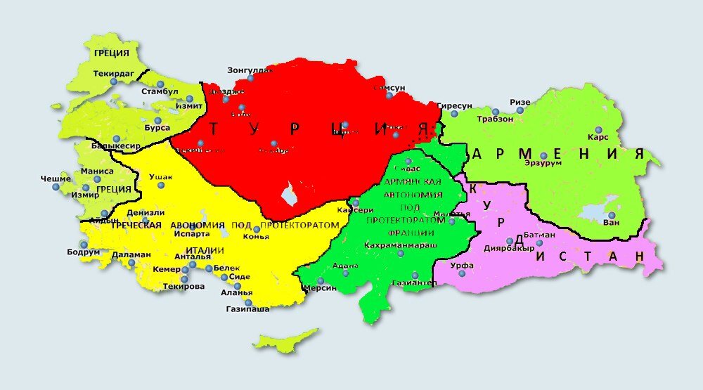 так будет разделена Турция