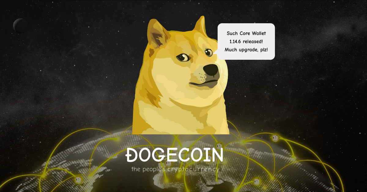 Скриншот с https://dogecoin.com