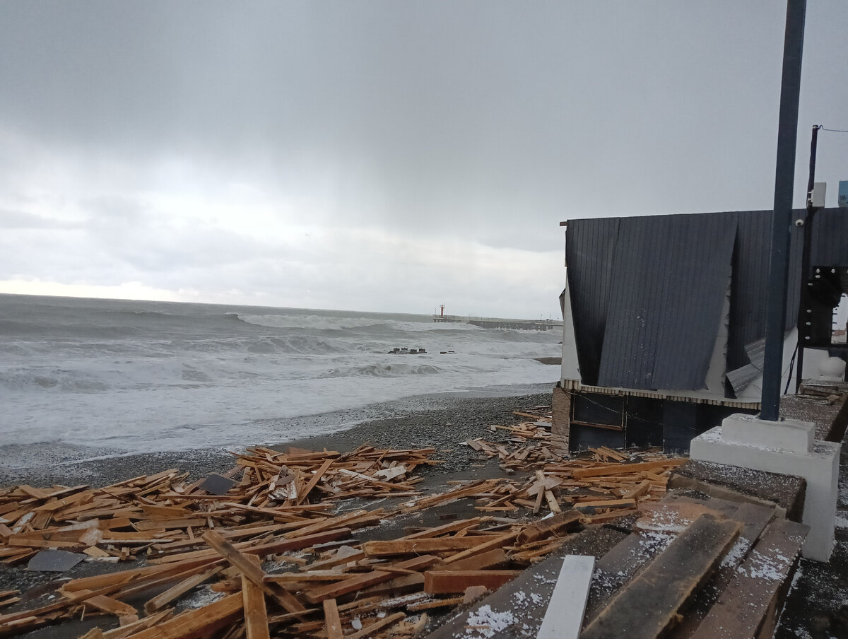 Пляж Чайка. 28 ноября 2023