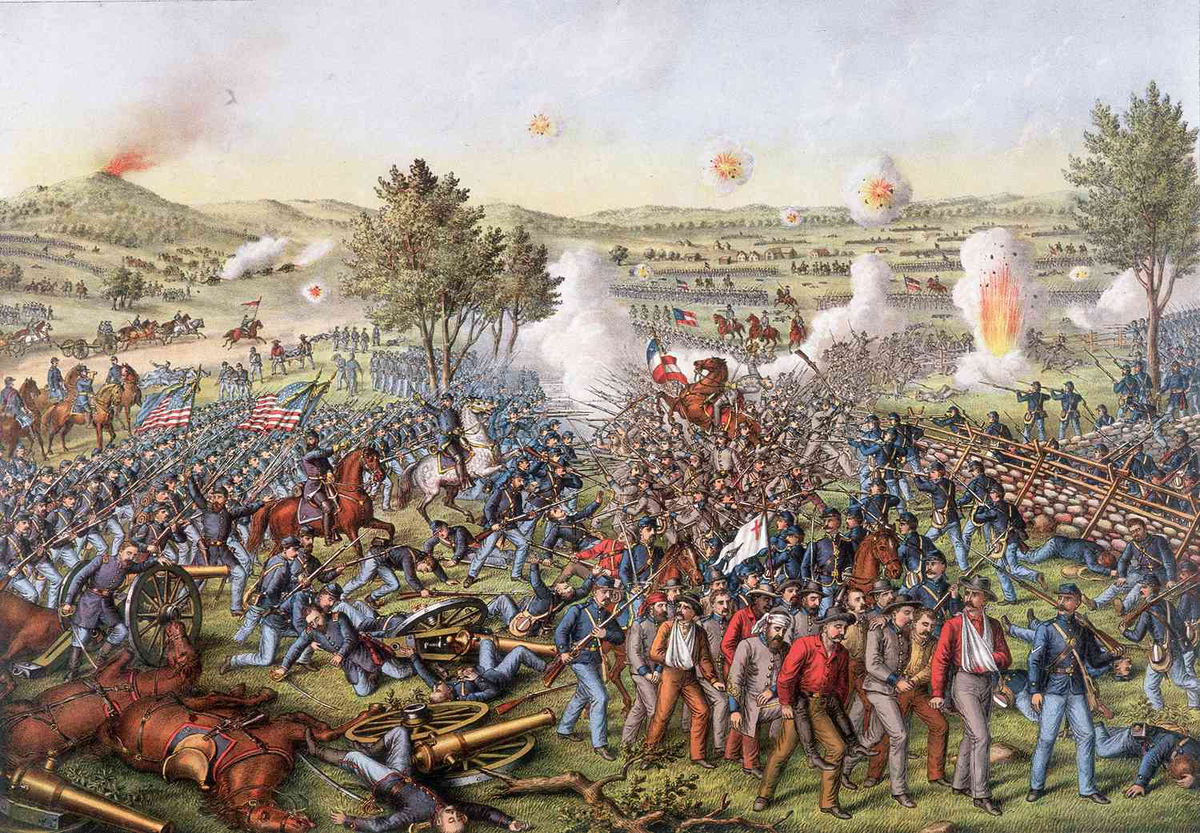 А битва под новой. Битва при Геттисберге 1863. Сражение при Геттисберге в 1863 году. «Битва при Динцзюньшане» 1906.