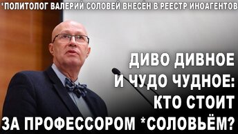 Диво дивное и чудо чудное: кто стоит за профессором *Соловьём?