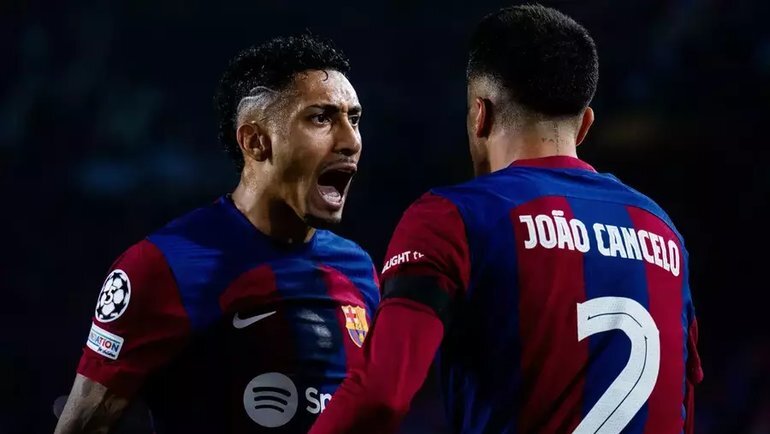    Радость футболистов «Барселоны».ФК «Барселона»