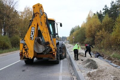    Обустройство тротуаров © Пресс-служба Министерства транспорта и дорожной инфраструктуры Московской области