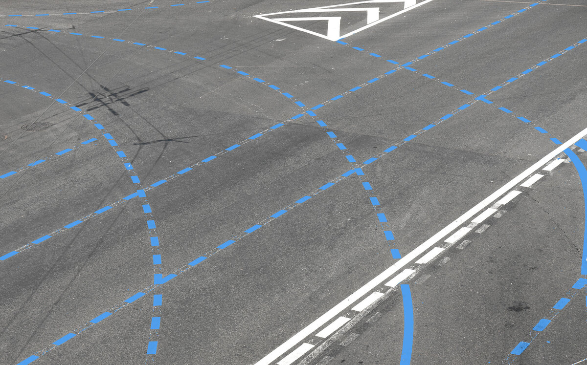 синяя разметка