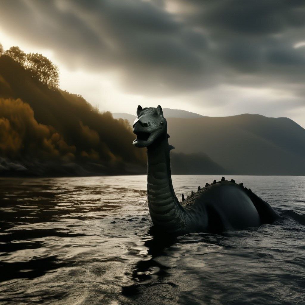 Как могло выглядеть Лох-Несское чудовище. 