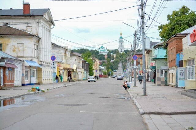    Улица Пирогова в Туле после закрытия многочисленных кафе. Фото:  АиФ/ Кирилл Романов