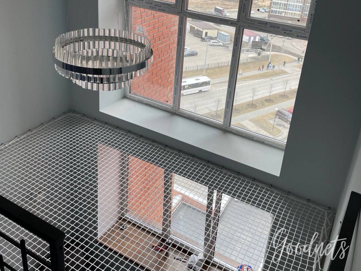 Пол-гамак в двухуровневой квартире в г.Томск