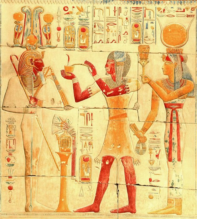 Дошедшее до наших дней свидетельство об использовании древними египтянами предшественников современных свечей.