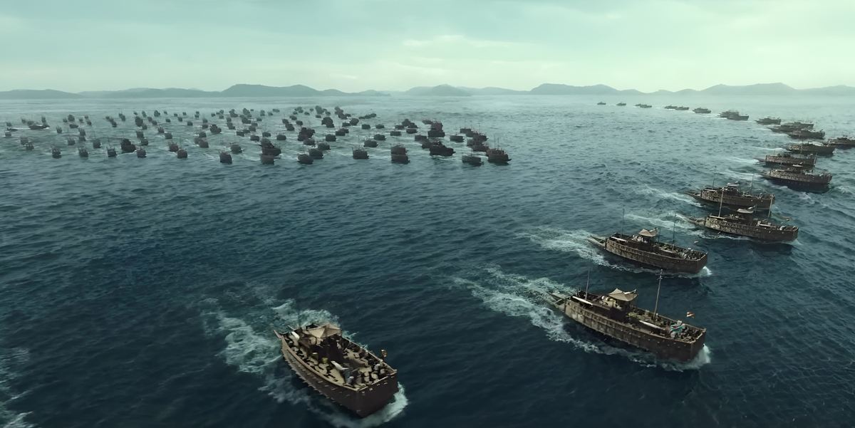 Повреждения японских кораблей в бою в корейском проливе. Битва за чосонскую дамбу. Битва в проливе норян 2023. Саламинское сражение корабли персов. Битва в проливе мёнрян фильм 2014.