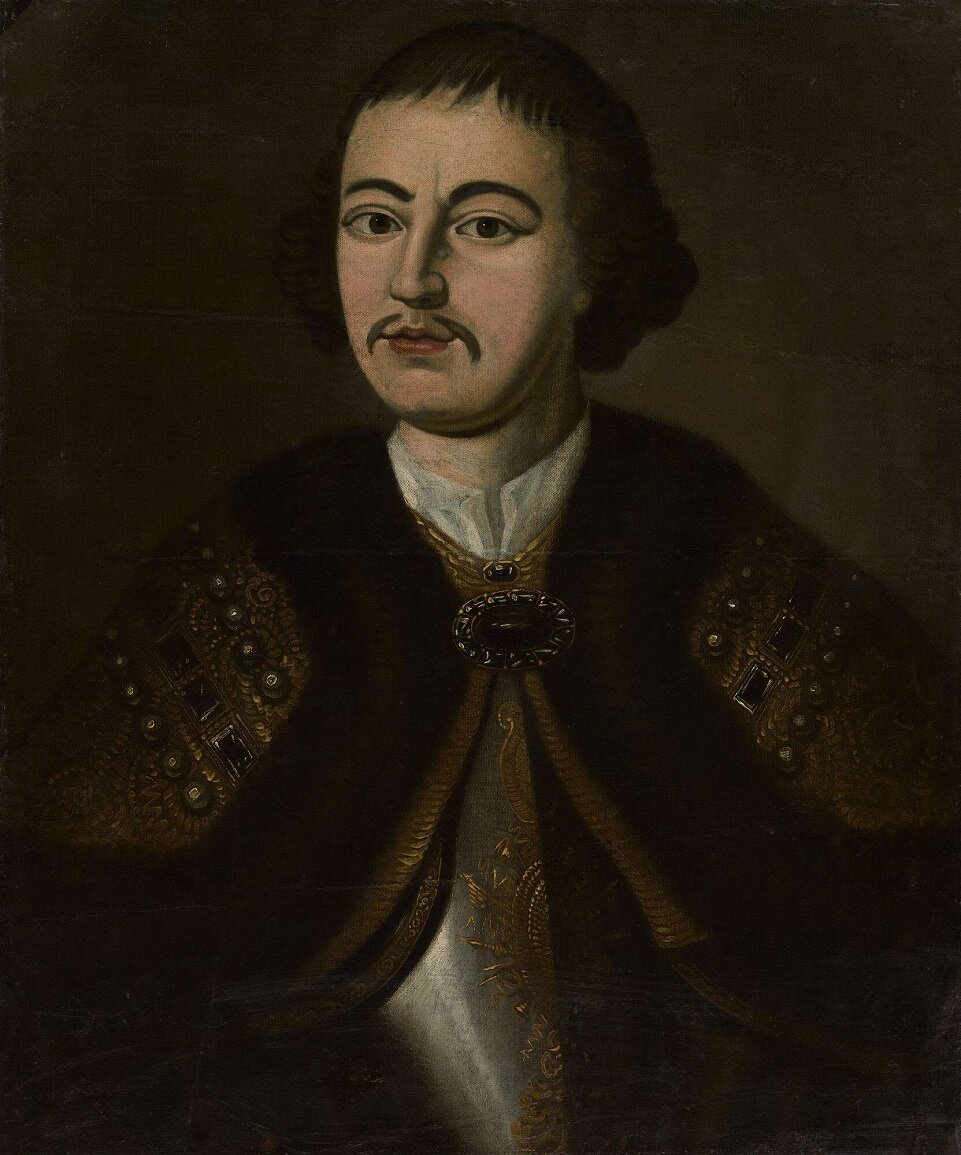 Неизвестный художник Западная Европа Портрет Петра I 1697 (?) Холст, масло 62 х 51 Экспонирование: Михайловский замок, Покои Протасовой. "Галерея Романовых"