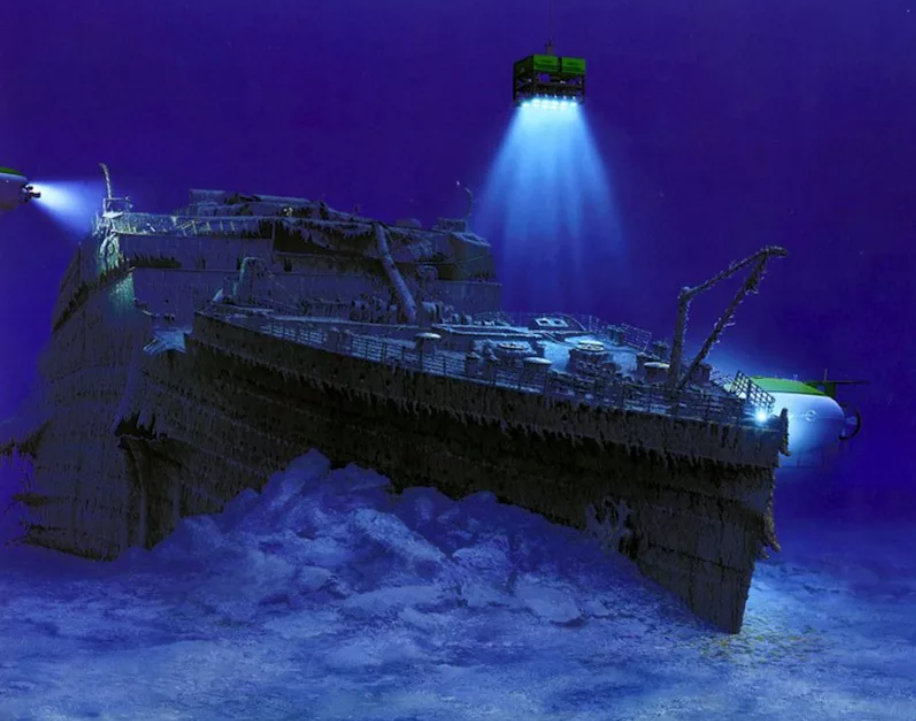 Покажи где затонул титаник. Титаник на дне. Титаник корабль призрак. Затонувшие корабли Титаник. Титаник под водой.