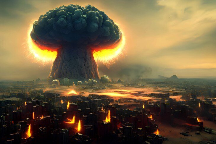 Ядерный гриб выросший на территории города Промежуток. То, чем заканчивается ознакомительный фрагмент из книги "Альфа: Не такой, как наш... ТОМ 1".