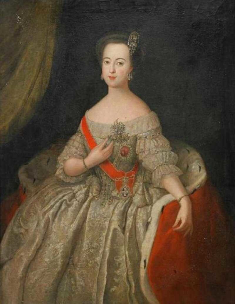 Молодая Екатерина. Неизвестный художник