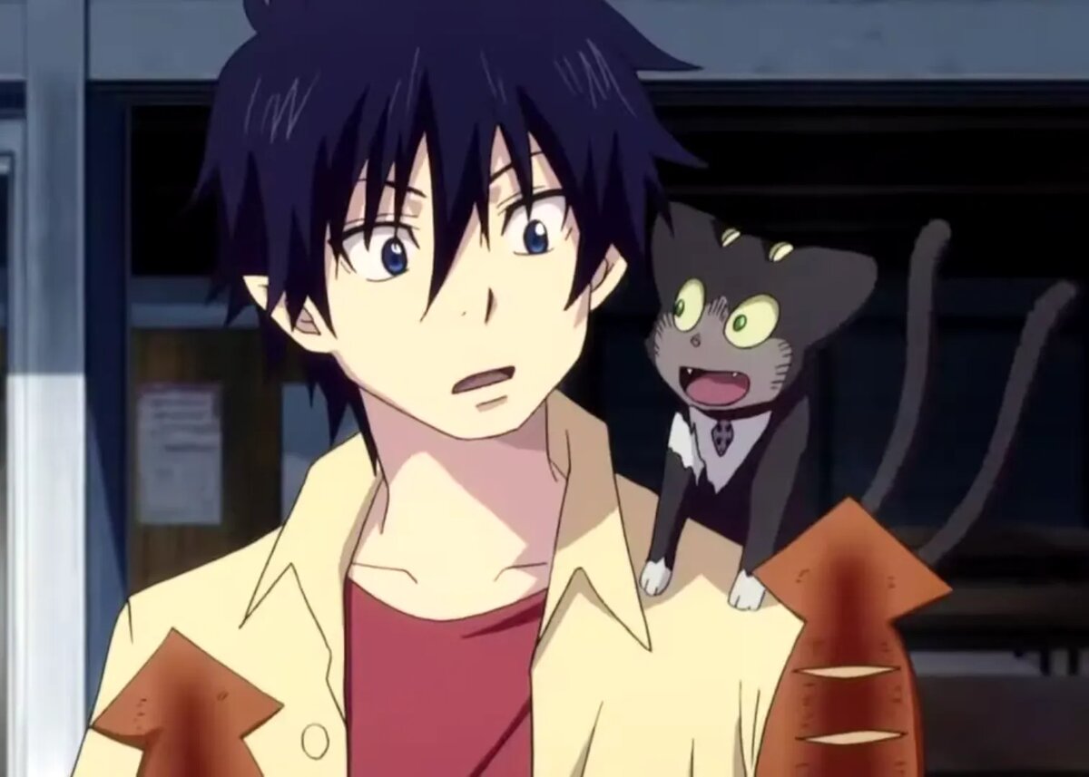 Кадр из аниме «Синий экзорцист»   📷