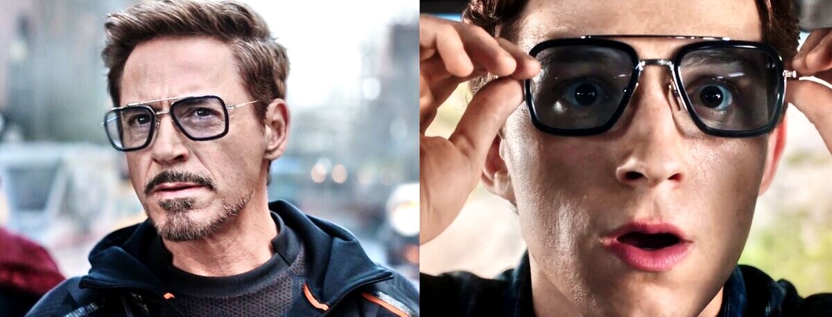 Tony stark sun glasses. Питер паркер в очках тони старка. Очки тони старка эдит. Тони старк в очках эдит. Передайте очки тони старка его фанату.