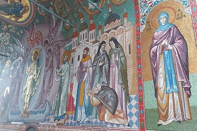    Мозаика в Серафимо‑Дивеевском монастыре ©УГООКН Нижегородской области
