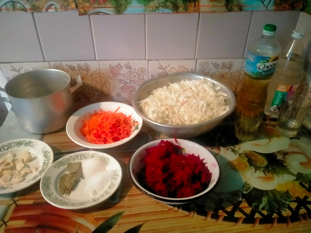 Продукты, необходимые для приготовления салат