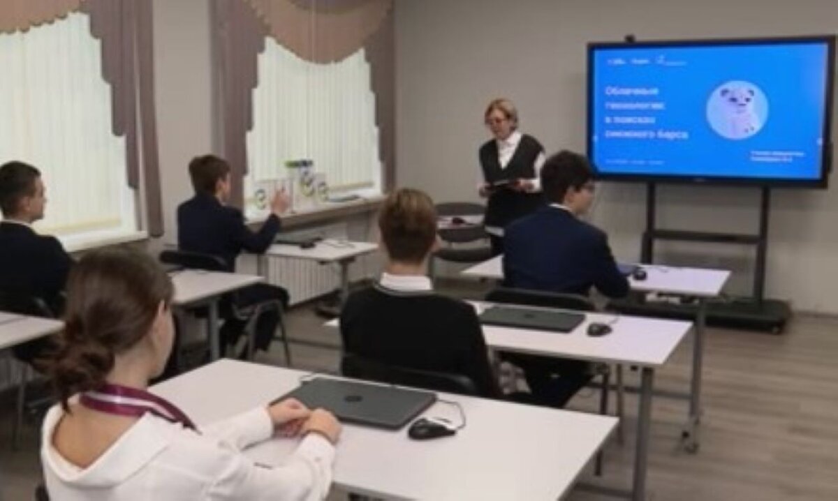    В Курской гимназии №44 прошел "Урок цифры" для восьмиклассников