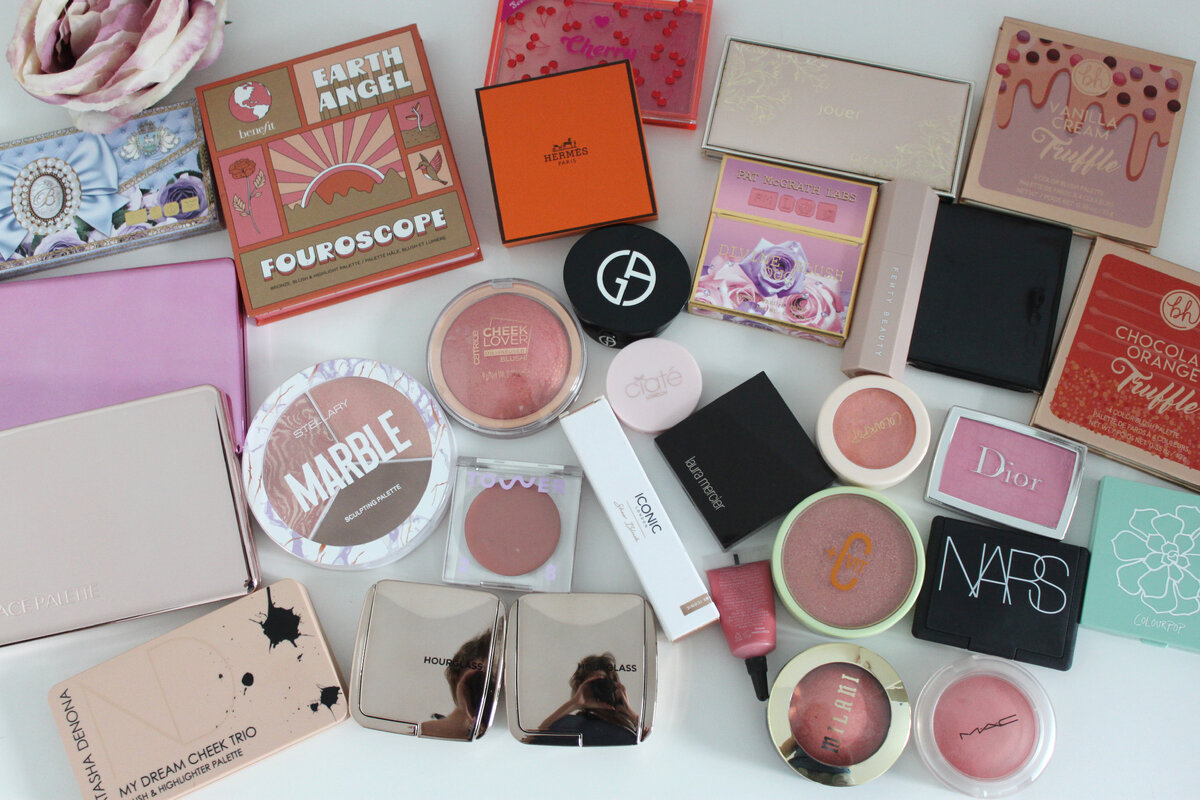 Все мои румяна по состоянию на сентябрь 2023.