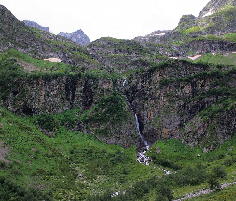 Осетия Софийские водопады