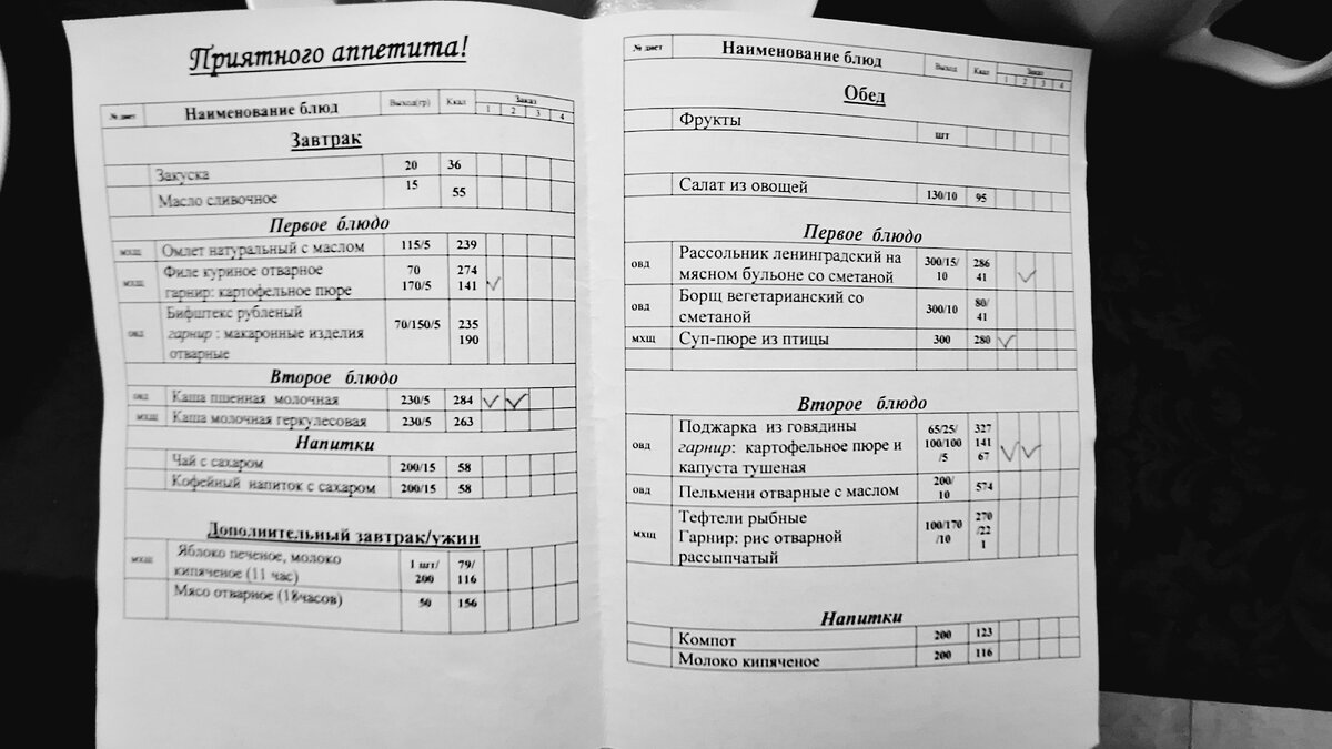 Как организовано питание в санатории 