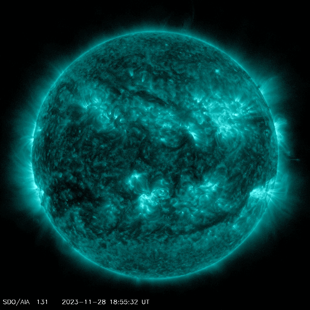 Вспышка на Солнце класса М9.8 28 ноября 202