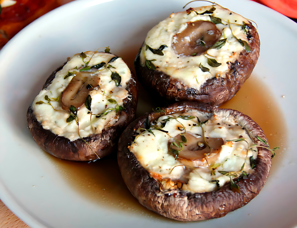 Грибы Портабелло фаршированные