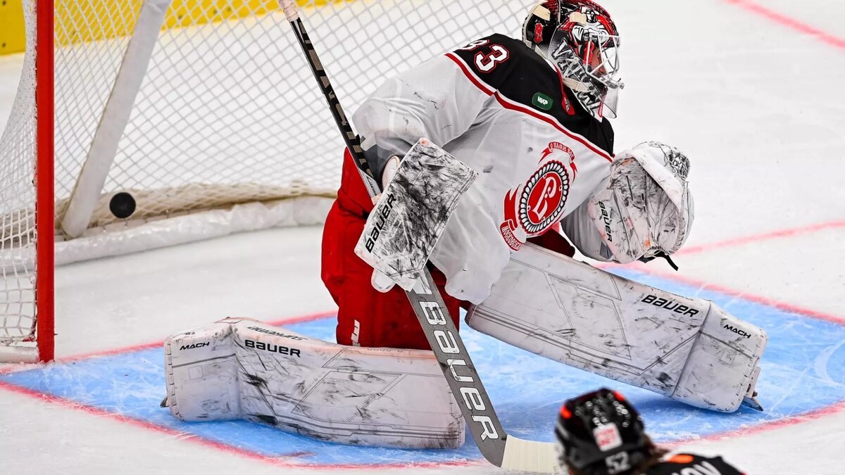     На родном льду «ястребы» одолели подопечных Дмитрия Рябыкина со счетом 4:1.