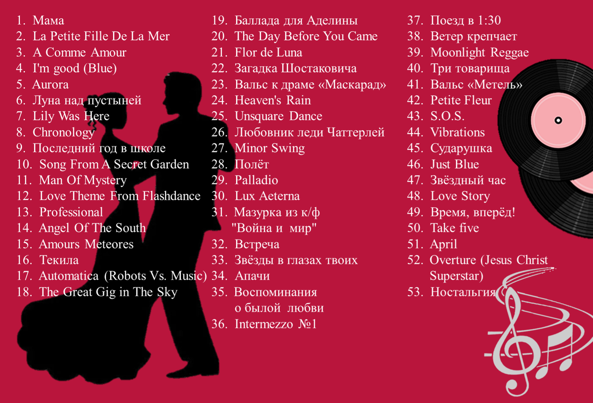 Названия здесь без авторов, так что будьте внимательны. 