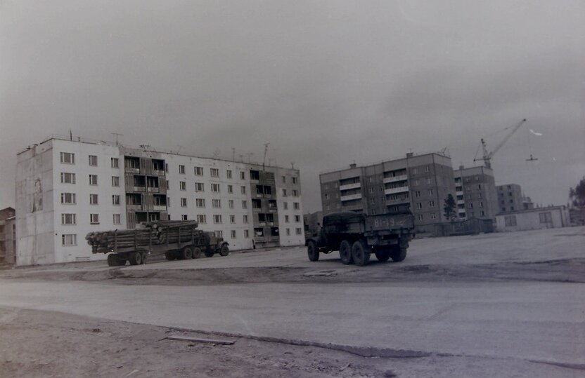     Рабочий поселок Кривой порог, 1980-е годы. Фото из паблика "Карелия в картинках"
