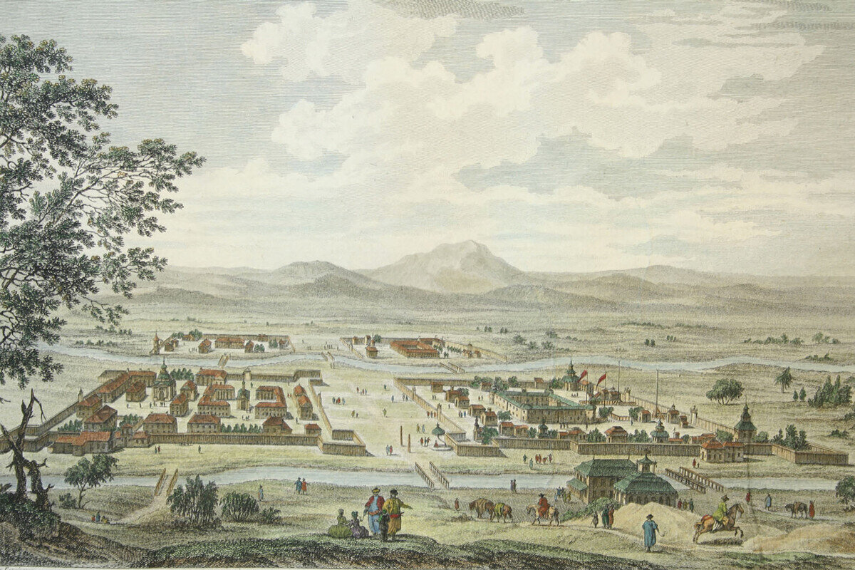 Кяхта, 1783, рис. Луи Николя де Леспинас
Общественное достояние