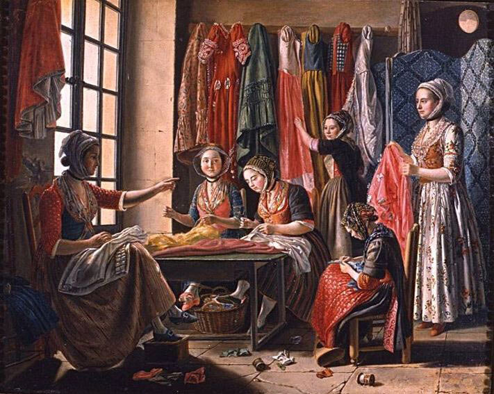 Швейная мастерская в Арле, около 1785 г.