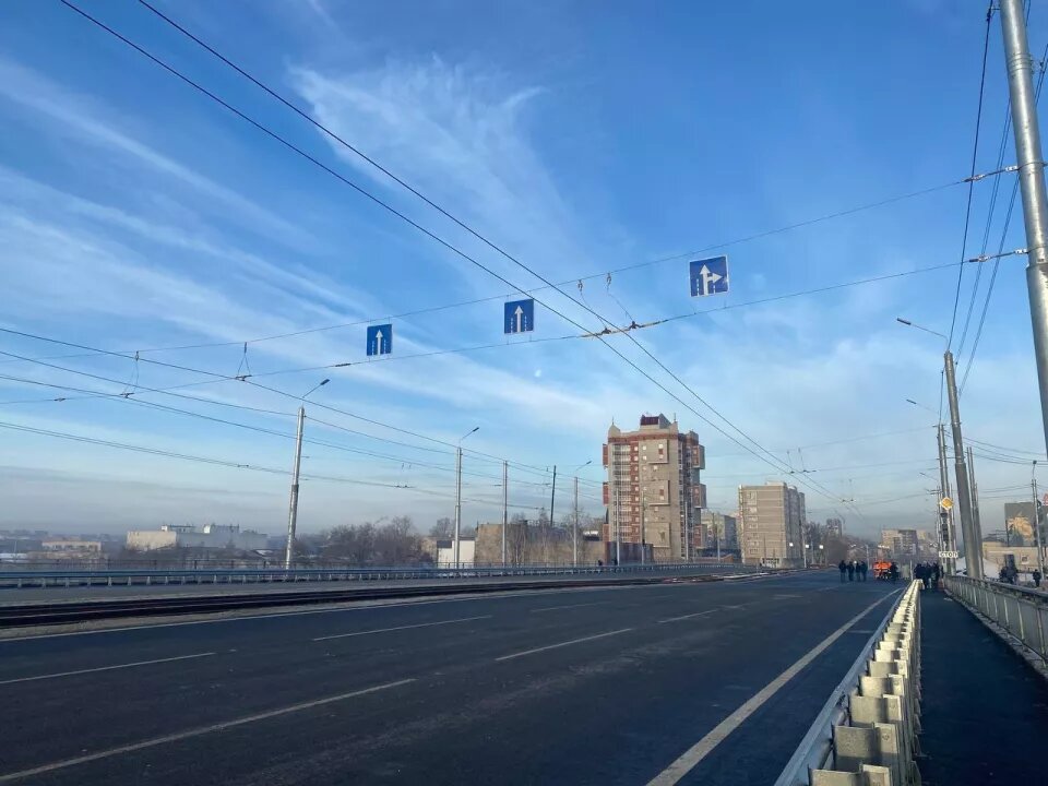 Открытие движения по путепроводу на проспекте Ленина Источник: "Толк"