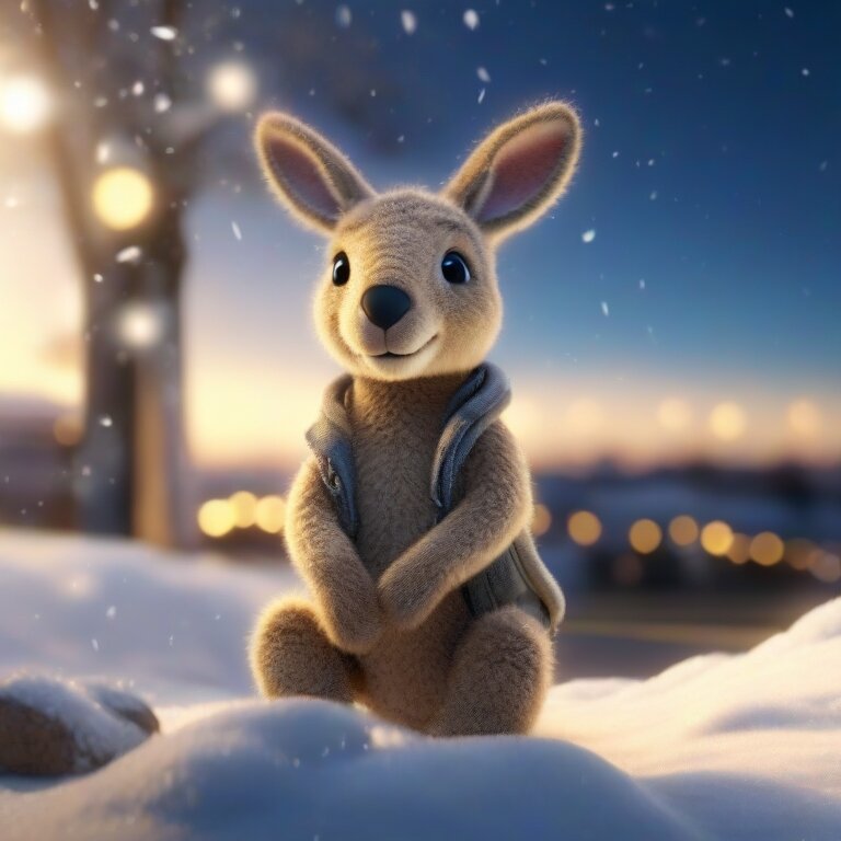 Веселый кенгуренок