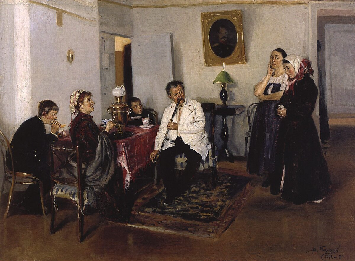 Владимир Маковский «Наём прислуги», 1891 год (интернет)