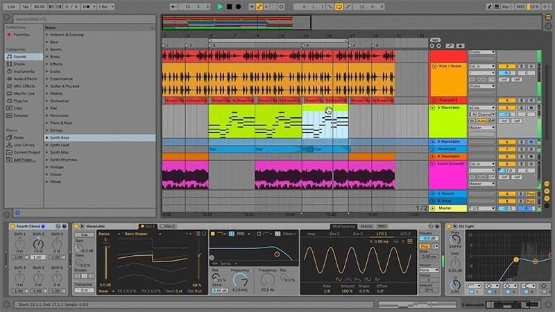интерфейс Ableton Live (фото взято из интернета)