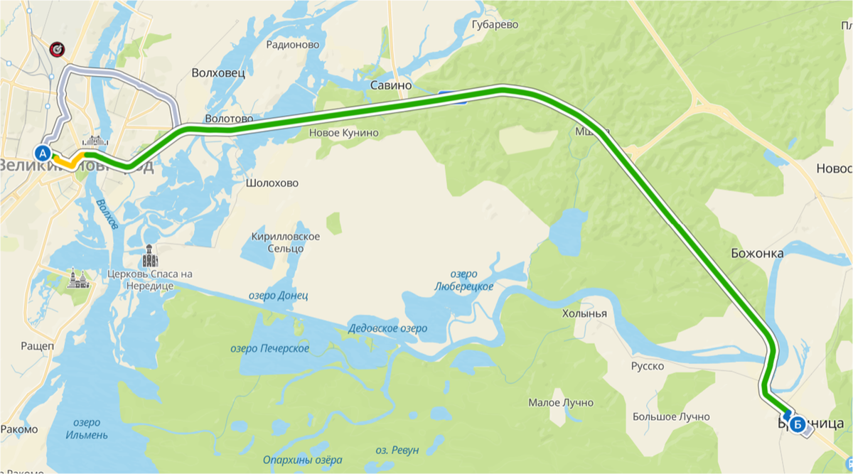 Великий Новгород - Бронница. 2ГИС