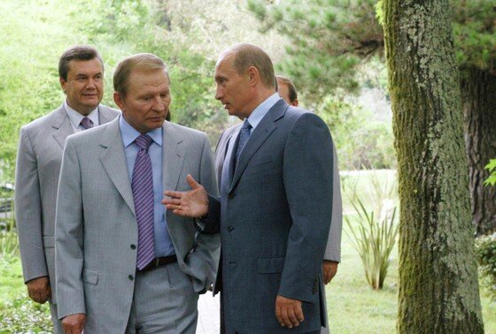    Виктор Янукович, Леонид Кучма и Владимир Путин
